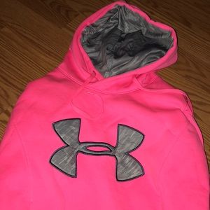 Pink Under Armour Semi-Fitted Hoodie